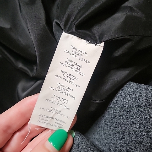 Womens J.Crew Work Dress Wool Business Career Office Siren Chic Charcoal Gray 2 - Picture 6 of 9